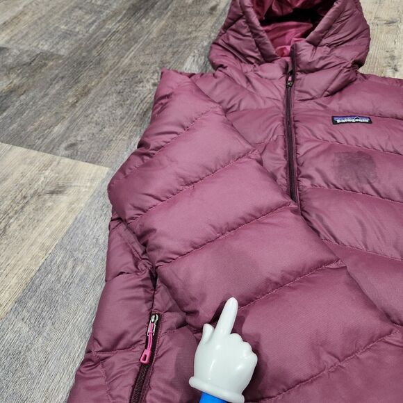 Patagonia Womens XS Hi-Loft Down Sweater Hoody Parka Goose Down Puffer Jacket - Picture 10 of 15